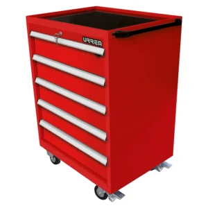 Gabinete móvil 5 gavetas color rojo serie MP 28"