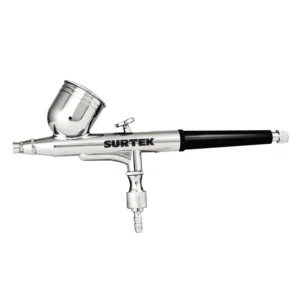 Aerógrafo profesional con alimentación por gravedad, capacidad 7 ml, 35 PSI, 3 piezas