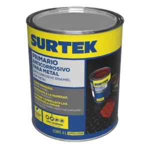Esmalte anticorrosivo para metal 4 Lt color rojo óxido