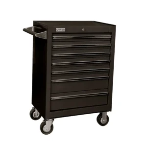 Gabinete móvil 7 gavetas color negro serie X 27"