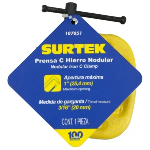 Prensa tipo "C" hierro nodular 1"