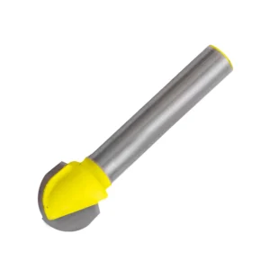 Broca para router de acero demedia caña 3/8" zanco de 1/4"