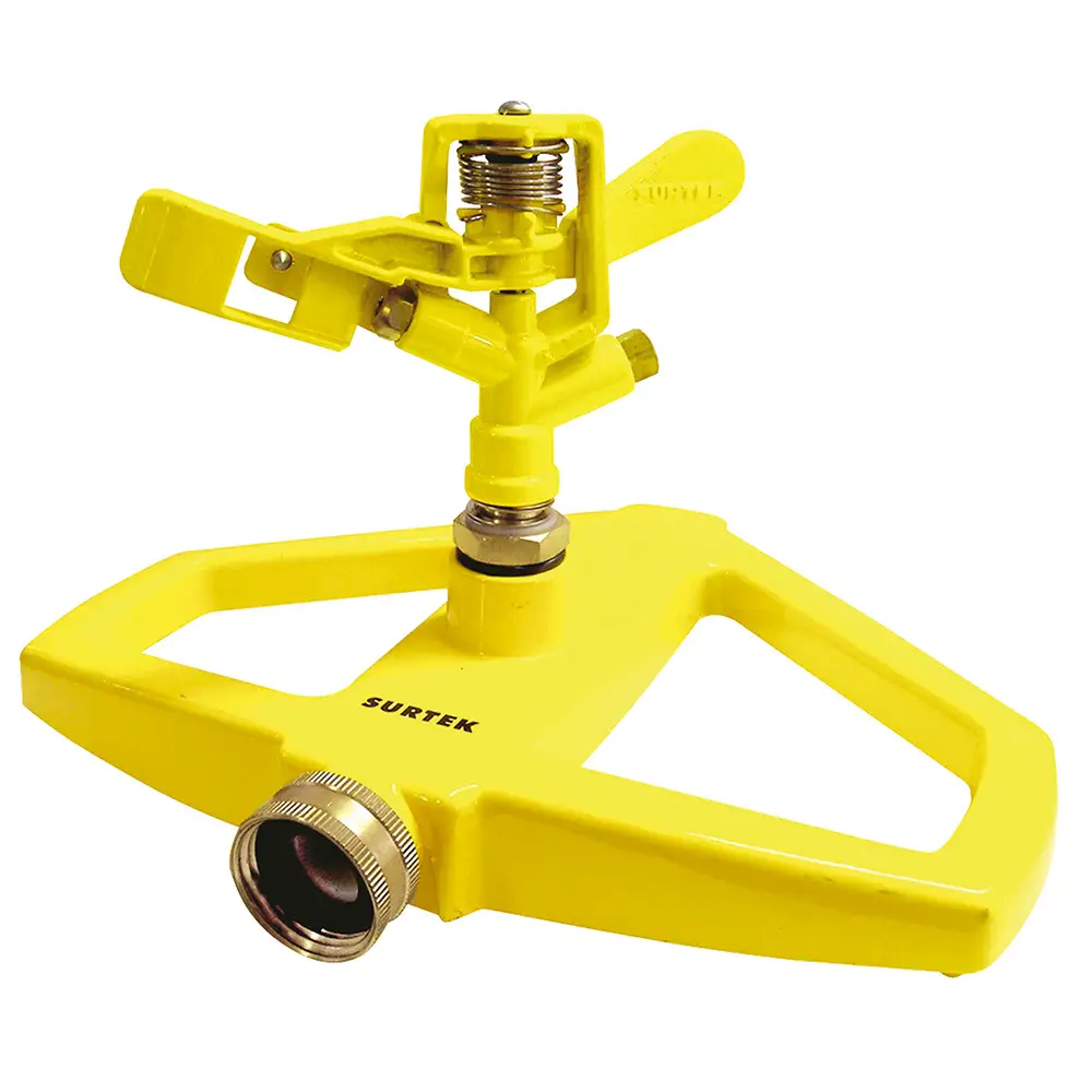 Aspersor estacionario con base metálica regulada por pulsación, 3/4" GHT