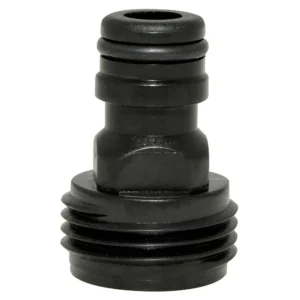 Conector para manguera de riego con sistema clic 3/4" macho