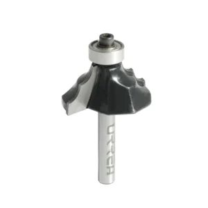 Broca para router de acero moldura clásica con balero 1-3/8" zanco de 1/4"