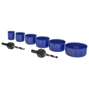 Juego de sierras cortacirculos, 8 piezas