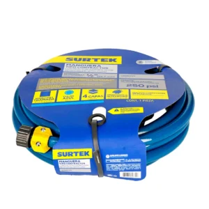 Manguera para jardín contractor con conector plástico 1/2", 6 m