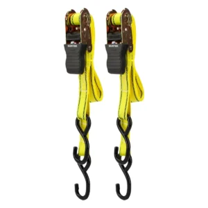 Juego de sujetadores tipo matraca 1" x 1.8 m, 227kg carga máxima, 2 piezas