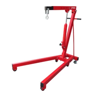 Pluma hidráulica plegable con patas V, 1 ton