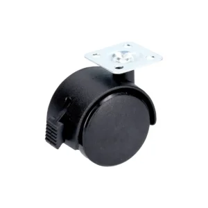 Rodaja tipo yoyo con placa con freno 40 mm