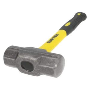 Marro octagonal cabeza forjada con mango corto de fibra de vidrio 12", 3 lb