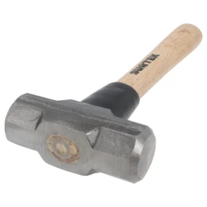 Marro octagonal cabeza forjada con mango corto de madera 12", 3 lb